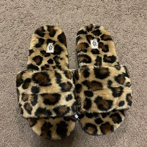 New UGG leopard print slides